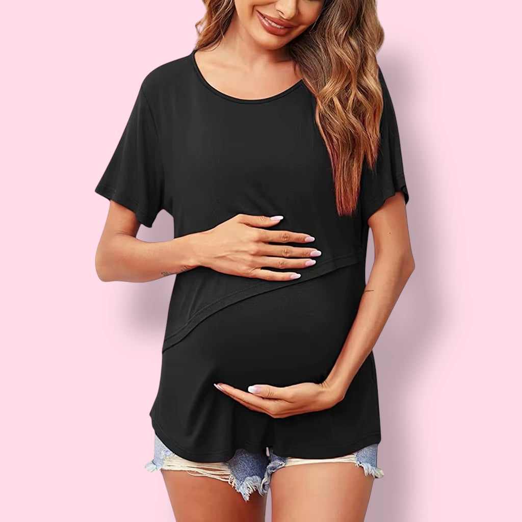T-shirt d'allaitement à manches courtes