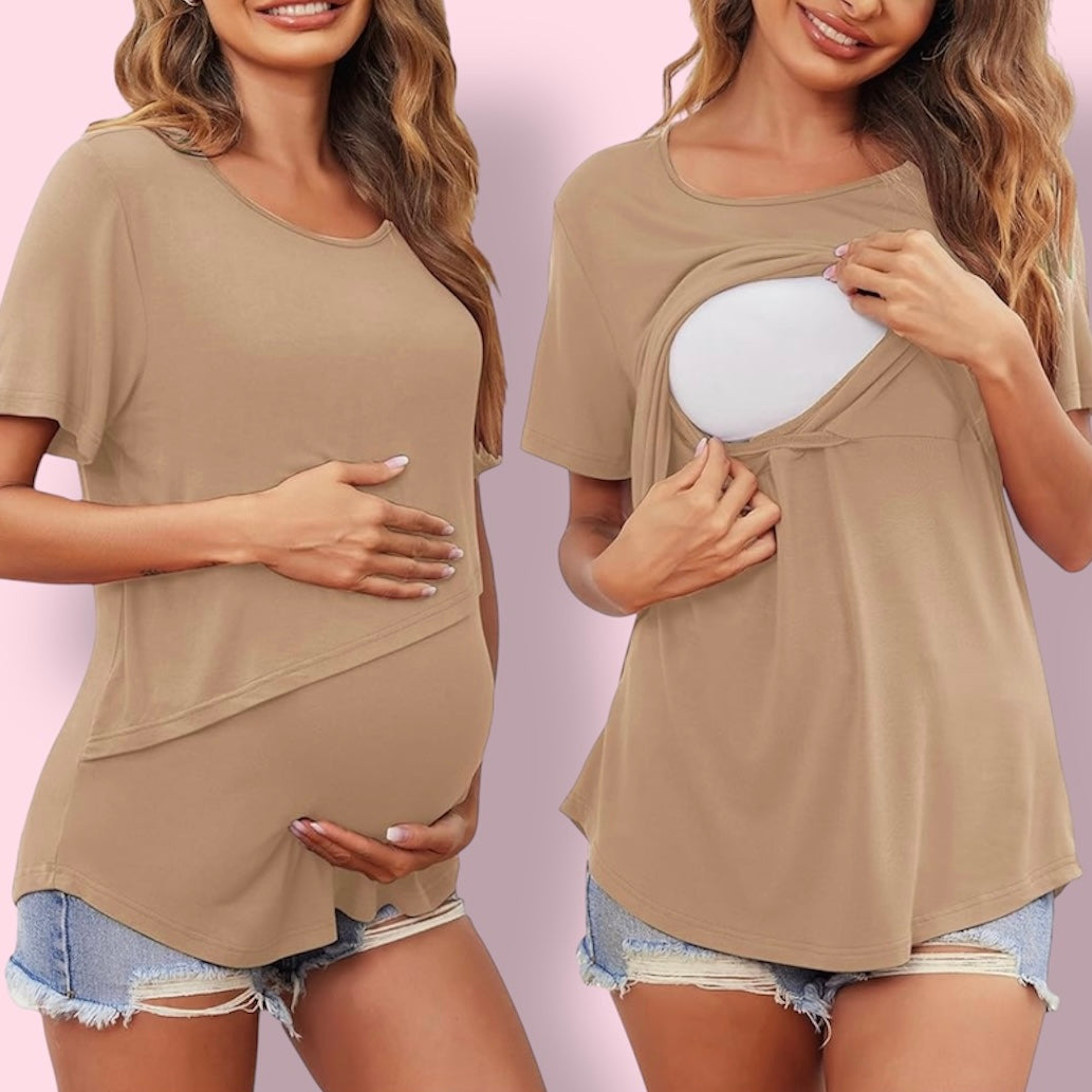 T-shirt d'allaitement à manches courtes