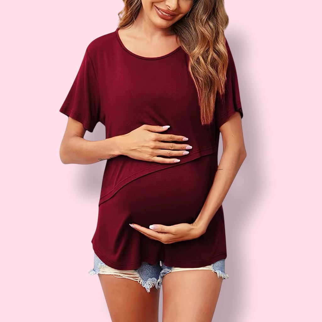 T-shirt d'allaitement à manches courtes
