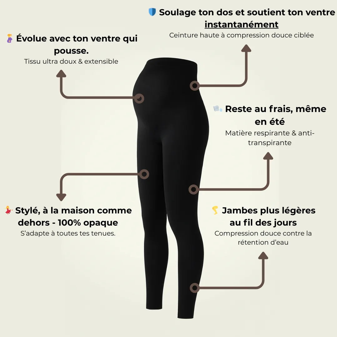 Leggings de maternité élastiques