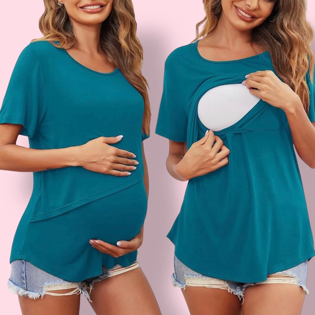 T-shirt d'allaitement à manches courtes