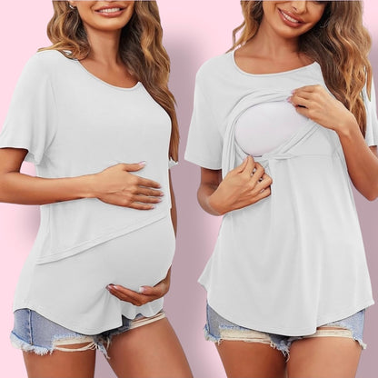 T-shirt d'allaitement à manches courtes